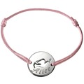 Mini Dove Silver Token Personalized Bracelet